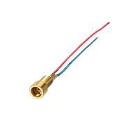 sourcing map 4 conectores de cable hembra MMCX, rosca de 3,15 mm MMCX para auriculares, adaptador de enchufe de audio DIY con cable, enchufe chapado en oro de 10,5 mm de alto con cable de 4 cm para