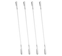 sourcing map 4 conectores de varilla de empuje con clip de metal, varilla roscada M2 de acero inoxidable 304 con clip de metal para aviones de ala fija de avión RC, piezas de modelos de bricolaje, 182