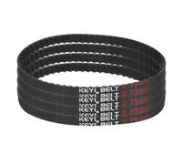 sourcing map 4 correas dentadas de goma 128XL 037 de 64 dientes, 0,9 cm de ancho, 0,5 cm de paso de 0,5 cm