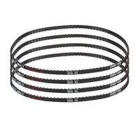 sourcing map 4 correas dentadas de goma 200XL 025 de 100 dientes, paso de 0.2 pulgadas