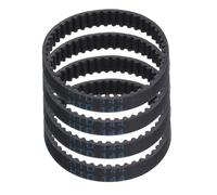 sourcing map 4 correas dentadas de goma HTD-3M de 48 dientes, paso de 144 mm de largo x 6 mm de ancho x 2,4 mm de alto, correa dentada de polea de bucle cerrado