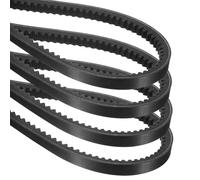 sourcing map 4 correas trapezoidales AX51 EPDM de goma industrial dentada de borde crudo de 1/2 pulgada de ancho x 53 pulgadas de circunferencia exterior