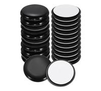 sourcing map 4 deslizadores de plástico para muebles, protectores redondos de patas de muebles de 3.5 pulgadas, sillas de mesa, deslizadores de muebles reutilizables para suelos de madera dura
