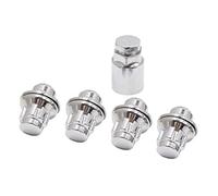 sourcing map 4 En 1 M12x1.5 Tuercas Antirrobo de Bloqueo de Llanta de Coche de Seguridad con Llave