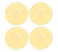 sourcing map 4 fundas de silicona para tazas, tapas de taza de silicona con perilla de diamante acrílico transparente, tapas reutilizables para tazas, antipolvo y hermético, para té, café, taza de