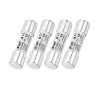 sourcing map 4 fusibles de cartucho de cerámica de 1000 V 6 A, fusible de retardo de tiempo de soplado rápido de 10 x 38 mm para sistemas solares fotovoltaicos, placa de circuito inversor de bricolaje