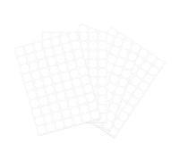 sourcing map 4 Hoja/280Pcs Pegatinas Tapa Tornillos, 18mm Diámetro PVC Tapas Autoadhesivas Cubierta Orificios de Tornillos para Muebles Madera Gabinete Estantería Armario, Blanco