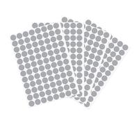 sourcing map 4 Hoja/384Pcs Pegatinas Tapa Tornillos, 15mm Diámetro PVC Tapas Autoadhesivas Cubierta Orificios de Tornillos para Muebles Madera Gabinete Estantería Armario, Gris