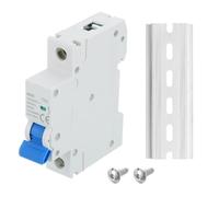 sourcing map 4 interruptores de circuito en miniatura de CA 1P 32A 120/240V aislador M80AC DIN montaje en riel interruptor de desconexión protección térmica magnética viaje