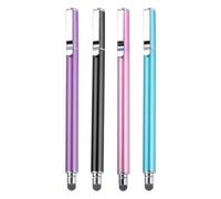 sourcing map 4 lápices capacitivos universales para pantallas táctiles, sensibilidad para teléfono, tablet, dispositivo de pantalla táctil, negro, azul, morado, rosa