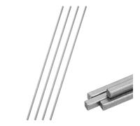 sourcing map 4 llaves cuadradas de acero de 1/8 x 1/8 x 10 pulgadas, barra de acero cuadrada estirada en frío 45#, barras de metal de precisión para llaveros, soporte estructural mecánico, maquinaria