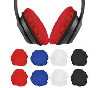 sourcing map 4 pares de almohadillas para auriculares (6.1 cm-8.4 cm) - Tela universal lavable y elástica para auriculares para gimnasio/juegos, se adapta a la mayoría de auriculares de oído, negro