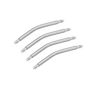 sourcing map 4 pasadores de enlace para correa de reloj, pasadores de barra de resorte, pasadores de extremo de doble brida de acero inoxidable para correa de reloj, 17mm / 1.8mm Dia