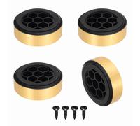 sourcing map 4 patas de aislamiento de altavoz, 59 mm x 19 mm, espuma de plástico, absorción de golpes, amplificador antivibración, soporte de pie para audio, CD, sistema de sonido de cine en casa