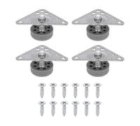 sourcing map 4 patas niveladoras de muebles, niveladores de patas de metal ajustables, niveladores de patas de mesa resistentes con placas triangulares para sofá, silla, armario, mesa (29 x 18 x 28 mm