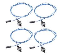 sourcing map 4 Pcs Cable Azul Blanco de Conector con Interruptor de Potencia Botón de Reposición para Computadora Portátil
