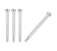 sourcing map 4 pernos de hombro de acero inoxidable 304 de 6 mm de diámetro de hombro de 65 mm de longitud del hombro M5 x 0,8 rosca hexagonal para industrias de maquinaria de moldeo por inyección