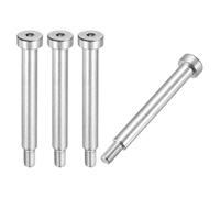 sourcing map 4 pernos de hombro de acero inoxidable 304 de 8 mm de diámetro de hombro de 60 mm de longitud del hombro M6 x 1 rosca hexagonal para industrias de maquinaria de moldeo por inyección