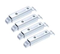 sourcing map 4 pestillos de puerta de entrada deslizante, cerradura automática de 4.5 pulgadas, cerradura de perno de puerta de hierro chapado en zinc, para gabinete industrial y casa familiar, tipo