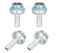 sourcing map 4 piezas de accesorios G1/4, rosca G1/4 con boquilla de 6 mm de diámetro exterior, manguera de refrigeración por agua de PC, accesorios para sistema de refrigeración de agua