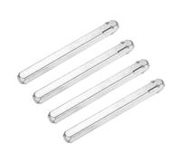 sourcing map 4 piezas de husillo de perilla de puerta, 80 mm x 7 mm, barra de husillo de repuesto de husillo recto vintage para cerraduras mecánicas, tono plateado