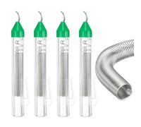 sourcing map 4 piezas de soldadura de núcleo de colofonia, alambre de flujo de soldadura sin plomo de 1,8 mm de diámetro, 20 g cada uno de los cables portátiles de estaño para soldadura eléctrica