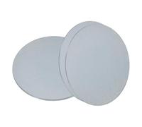 sourcing map 4 placas de acero de 0,6 mm x 10,16 cm, base de placa de acero A36 laminada en caliente negra, discos redondos de metal soldables para soporte estructural de construcción industrial