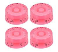 sourcing map 4 pomos para guitarra eléctrica, perilla de control de tono de volumen, color rosa, 1 x 0.43 pulgadas, tapas de ajuste de guitarra para repuesto de piezas de guitarra eléctrica (palabra