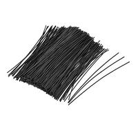 sourcing map 4 Pulgadas Metálico Cinchos Reutilizable Cable Cuerda Bridas Negro 500uds
