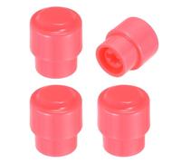 sourcing map 4 puntas de interruptor de palanca de guitarra de 3 vías y 5 vías, punta de botón de plástico con ranura cruzada para piezas de repuesto de guitarra eléctrica SQ ST TL, color rosa