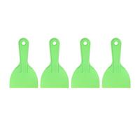 sourcing map 4 raspadores de masilla de plástico flexible de 3.94 pulgadas, herramienta de limpieza desechable para esparcir pintura, reparación de parches, color verde