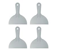 sourcing map 4 raspadores de masilla de plástico flexibles de 6.1 pulgadas, herramienta de limpieza desechable para esparcir pintura, reparación de parches, color gris