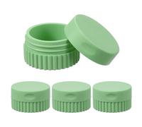sourcing map 4 recipientes de viaje para artículos de tocador, 19.3 g, 20 ml, pequeños tarros de silicona para crema, a prueba de fugas, esenciales de viaje con tapa para cosméticos corporales, crema