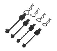 sourcing map 4 retenedores de clip de cuerpo, varilla de 1.4 mm, clips RC de 45 grados, pasadores elásticos R para todos los modelos a escala 1/8 1/10 de camión oruga de coche, piezas de repuesto