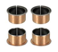 sourcing map 4 rodamientos de manga con brida, diámetro de 35 mm x 39 mm de diámetro exterior x 25 mm de longitud, 47 x 2,0 mm de diámetro de brida x t bujes de bronce sinterizado, rodamientos