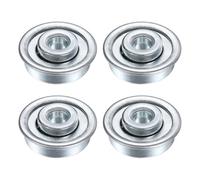 sourcing map 4 rodamientos radiales, 6,5 mm de diámetro interior, 23 mm de diámetro exterior, 13/32 pulgadas de grosor, rodamiento de acero al carbono de 26,6 mm, rodamientos de pivote de vástago de