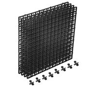 sourcing map 4 separadores de peceras de acuario, 12 x 12 pulgadas, difusor de luz de caja de huevos de plástico, separador de división inferior con clips de ventosa y ventosas para acuario, color