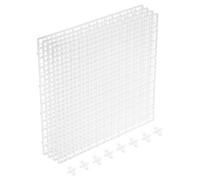 sourcing map 4 separadores de peceras de acuario, 12 x 12 pulgadas, difusor de luz de caja de huevos de plástico, separador de división inferior con clips de ventosa y ventosas para acuario, color