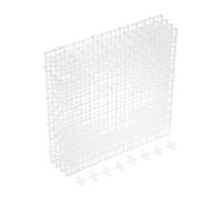 sourcing map 4 separadores de peceras de acuario, 12 x 12 pulgadas, difusor de luz de caja de huevos de plástico, separador de división inferior con clips de ventosa y ventosas para acuario