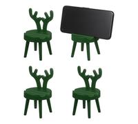 sourcing map 4 soportes para teléfono celular, soporte portátil multiángulo, lindo soporte para teléfono móvil, con forma de ciervo, base universal para smartphone para decoración del hogar, oficina
