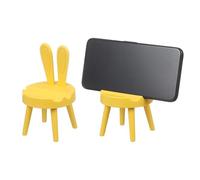 sourcing map 4 soportes para teléfono celular, soporte portátil multiángulo, lindo soporte para teléfono móvil, con forma de conejo, base universal para smartphone para decoración del hogar, oficina