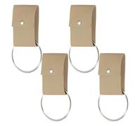 sourcing map 4 soportes para toallas con bucle, soporte de cuero para toallas de cocina, baño, gancho de pared, colgador de puerta de horno para decoración del hogar, armarios, mango de horno o