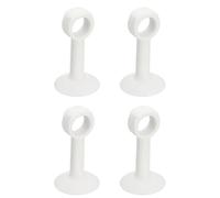 sourcing map 4 topes de silicona para manija de puerta, topes de puerta con ventosa, protector de pared, sin taladrar, anticolisión, parachoques para manija de puerta para dormitorio, baño, muebles de