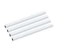 sourcing map 4 tubos cuadrados de aluminio 6063, 16 mm x 16 mm x 1 mm, grosor de pared de 305 mm/12 tubos rectos industriales de aluminio, tubos de metal sin costuras para construcción, bricolaje y