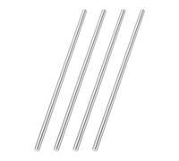 sourcing map 4 varillas redondas de acero de 5,5 mm de diámetro, HSS barra de torno herramienta de 150 mm de largo para taladradora de engranajes de eje, taladradora, máquina de torneado, eje