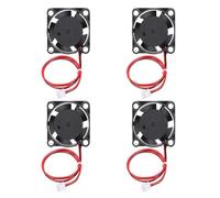 sourcing map 4 ventiladores de refrigeración para impresora 3D DC 5V 2510, mini ventilador sin escobillas con terminales positivos tipo A1 de 2.54 mm, rodamiento hidráulico de 9000 RPM para