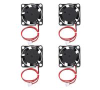 sourcing map 4 ventiladores de refrigeración para impresora 3D DC 5V 2510, mini ventilador sin escobillas con terminales positivos tipo A1 de 2.54 mm, rodamiento hidráulico de 4000 RPM para