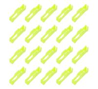 sourcing map 40 clips de cable de extensión servo, conector de seguridad de cable servo, bloqueo de hebilla de alambre para coche, avión, barco, cable adaptador en Y, color amarillo