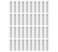sourcing map 40 pasadores cilíndricos de acero inoxidable 316L de 4 mm x 18 mm, soporte de estante, clavijas de metal para estantes, tono plateado