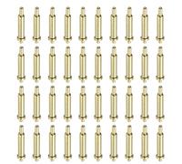 sourcing map 40 pines de 8,5 mm chapados en oro con resorte, cabezal de cobre, clavija de prueba de corriente, conector de sondas de repuesto